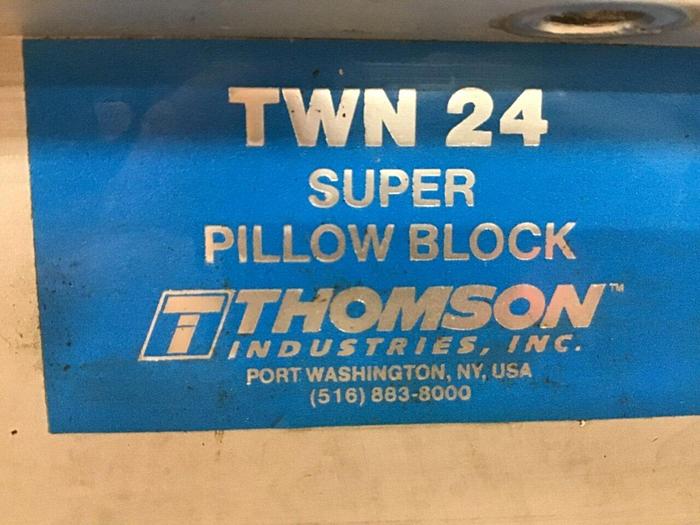 Used THOMPSON Twin Pillow Block Linear Bearing TWN 24 OPN #141148
