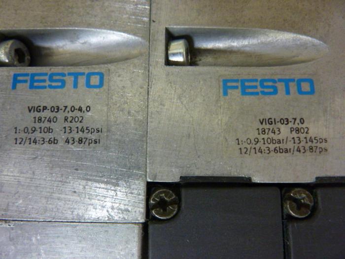 Used FESTO Control Block w/ Valves IFB8-03 #52695