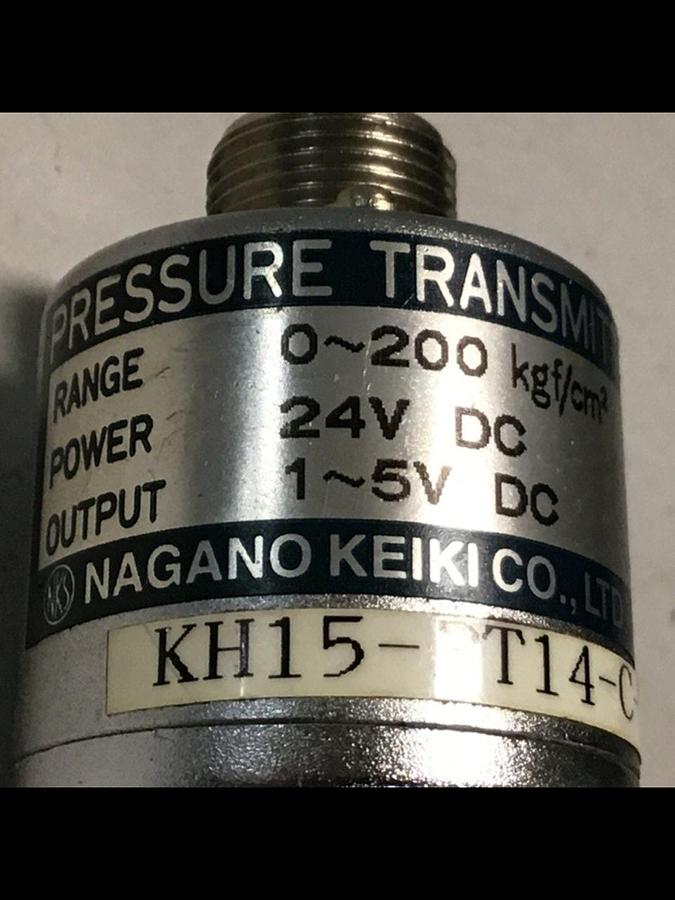 Used NAGANO Pressure Transmitter KH15-PT14-C-200-0.25 Used  #126520