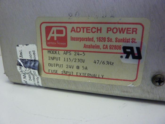 Used ADTECH POWER Power Supply APS 24-5 Used