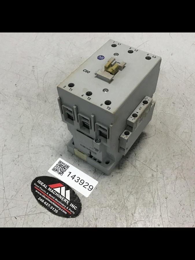 Used ALLEN BRADLEY Contactor 100-C60.00 SER B Used #143929