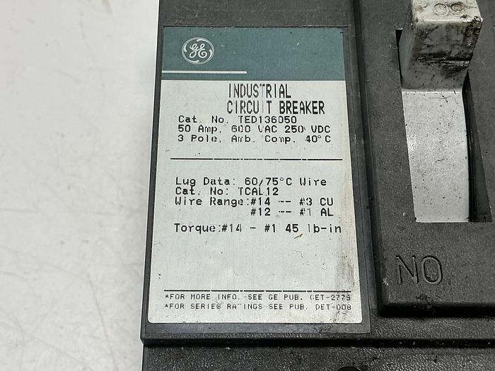 Used GENERAL ELECTRIC TED136050