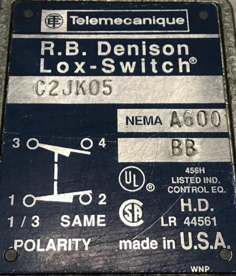 Used TELEMECANIQUE Lox-Switch C2JK05 USED