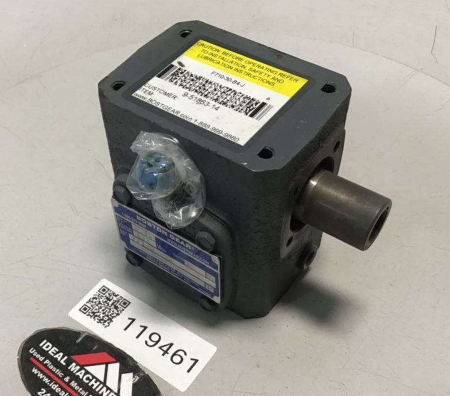 Used BOSTON GEAR Gearmotor F71030B4J USED