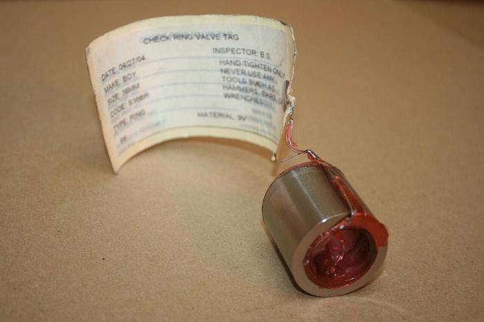 BOY MACHINES Check Ring Valve S36BR #19196