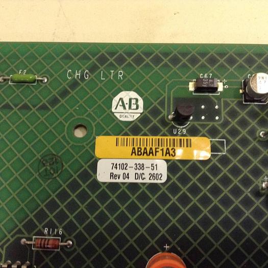 Used ALLEN BRADLEY Circuit Board 74102-338-51 #78491