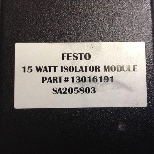 Used FESTO 15W Isolator Module SA205803 #87429
