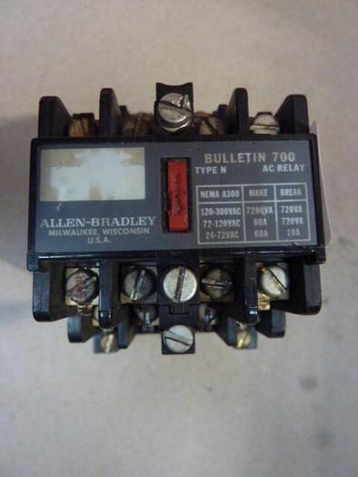 Used ALLEN BRADLEY AC Relay 700-N800A1 SER C #35937
