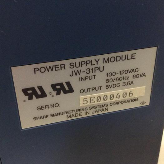 Used SHARP Power Supply Module JW-31PU #83590
