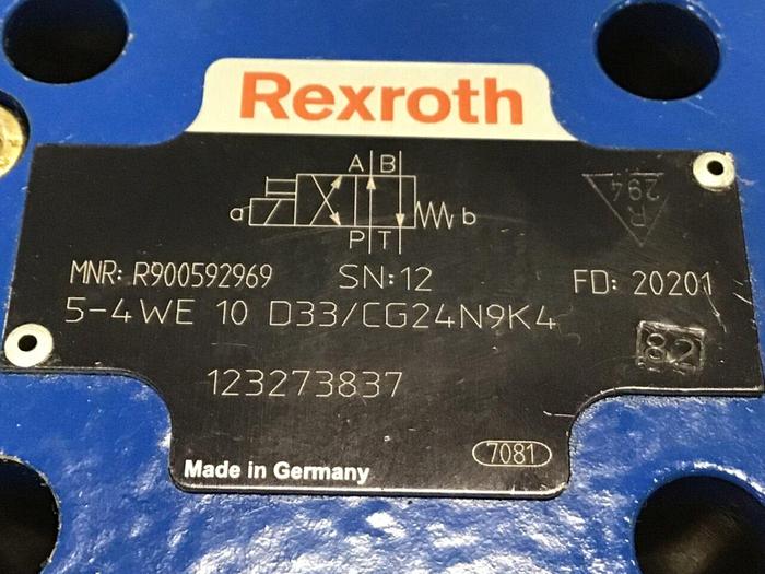 Used REXROTH Valve 54WE10D33/CG24N9K4 Used #135599