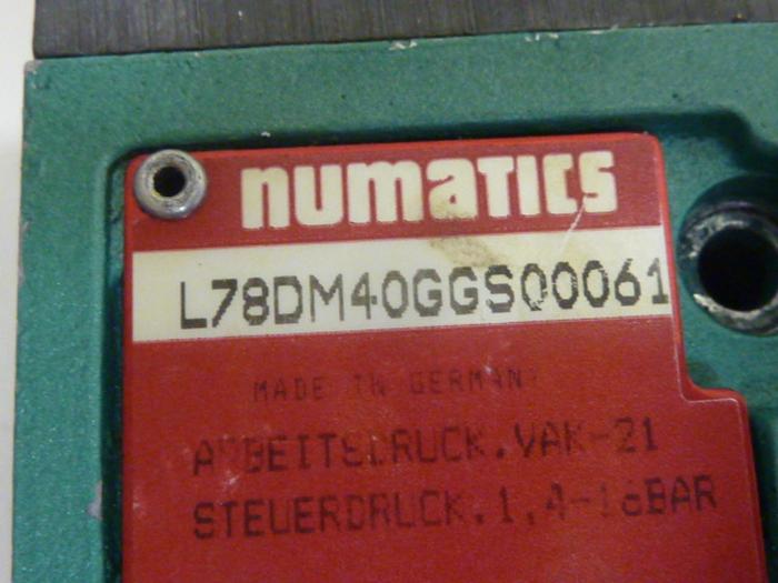 Used NUMATICS Solenoid Valve L78DM40GGS00061 #63859