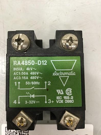 Used CARLO GAVAZZI Solid State Relay RA4850-D12 #119000