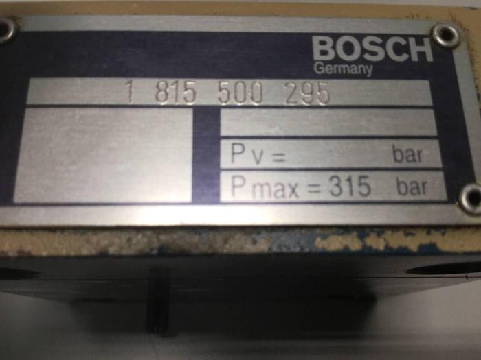 Used BOSCH Valve 1 815 500 295 #99394