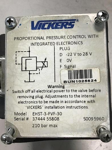 Used VICKERS Proportional Control Valve EHST-3-FVF-30 USED
