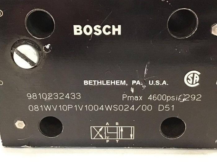 Used BOSCH Valve 081WV10P1V1004WS024/00D51 USED
