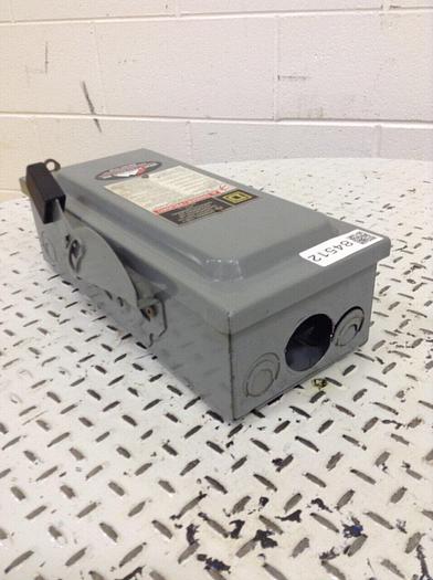 Used SQUARE D General Duty Safety Switch D322N #84512