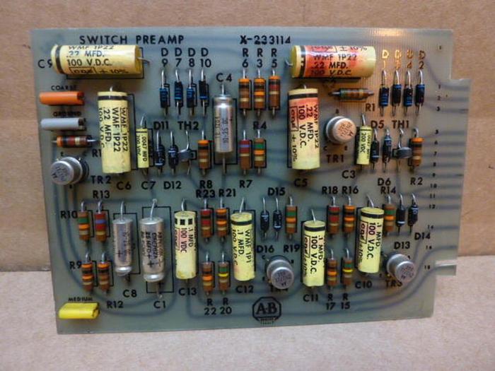 Used ALLEN BRADLEY Preamp Circuit Board X-233114 #27168