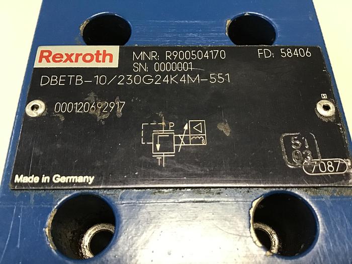 Used REXROTH Valve DBETB-10/230G24K4M-551 Used #145442