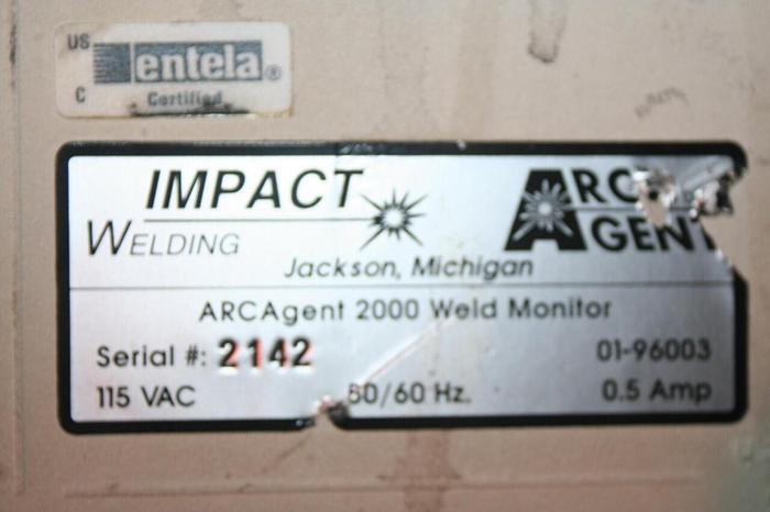 Used IMPACT WELDING Weld Monitor ARC AGENT 2000 #20908