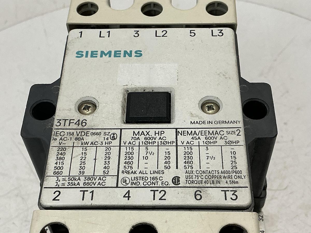Used SIEMENS 3TF46