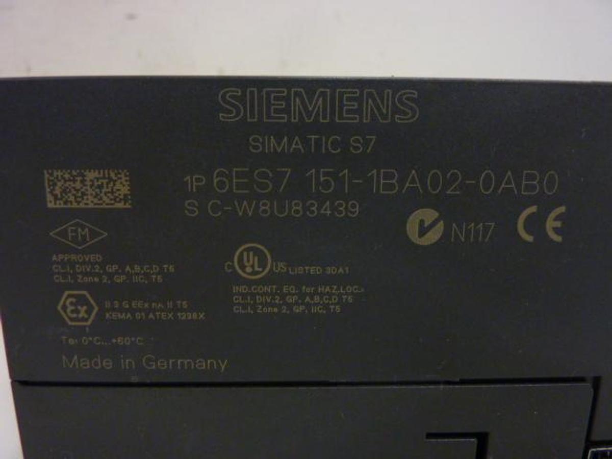 Used SIEMENS Interface Module 6ES7 151-1BA02-0AB0 Used
