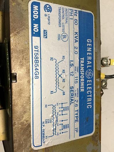 Used GENERAL ELECTRIC / GE 2 kVA Transformer 9T58B54G8 #107888