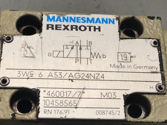 Used MANNESMANN REXROTH Valve 3WE6A53/AG24NZ4 #132378