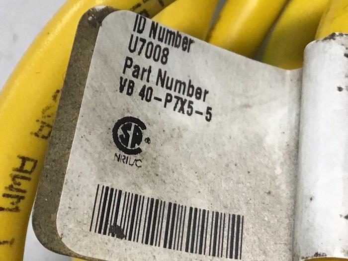 Used TURCK ELEKTRONIK Cable Conductor VB 40-P7X5-5 #134043
