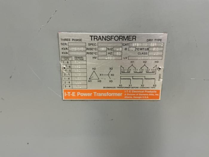 Used ITE 3F3Y 112 SER D