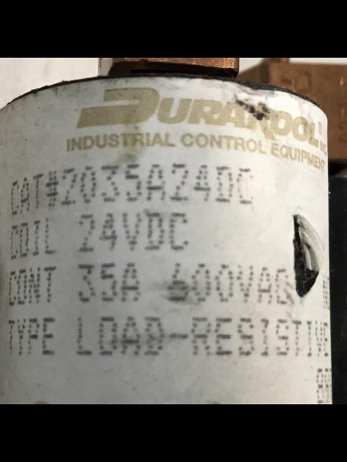 Used DURAKOOL Contactor Relay 2035A24DC Used