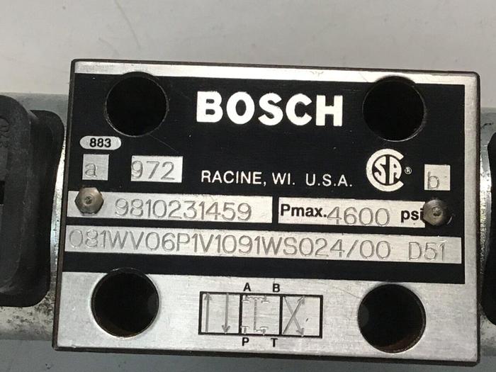 Used BOSCH Relief Valve 9810231459 081WV06P1V1091WS024/00D51 Used