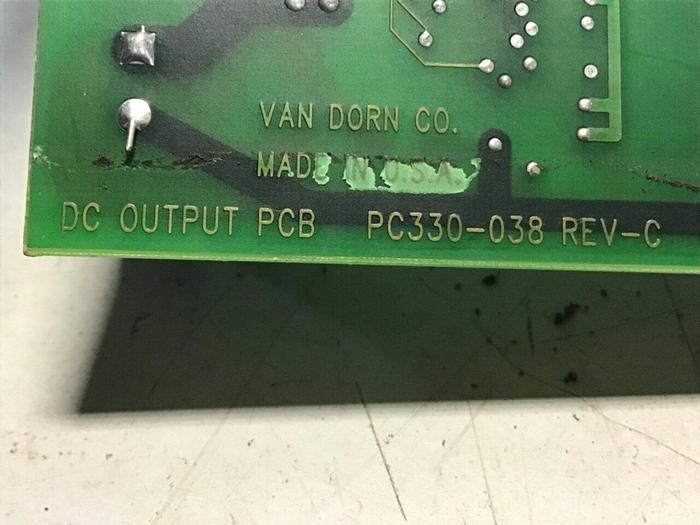 Used VAN DORN Pathfinder DC Output Board PC330-038 Used