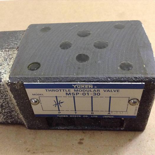 Used YUKEN Throttle Modular Valve MSP-01-30 #78628