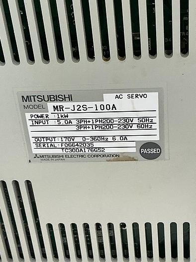 Used MITSUBISHI MR-J2S-100A