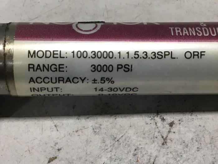 Used NOSHOK Transmitter 100.3000.1.1.5.3.3SPL.ORF #133362