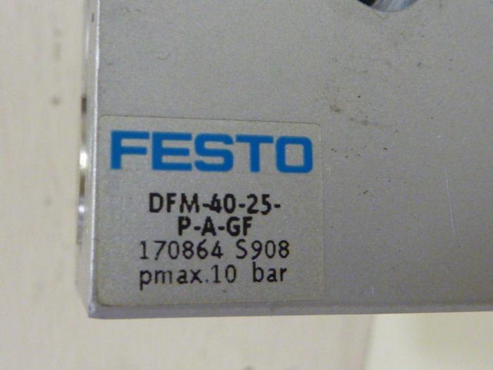 Used FESTO Pneumatic Cylinder DFM-40-25-P-A-GF #57341