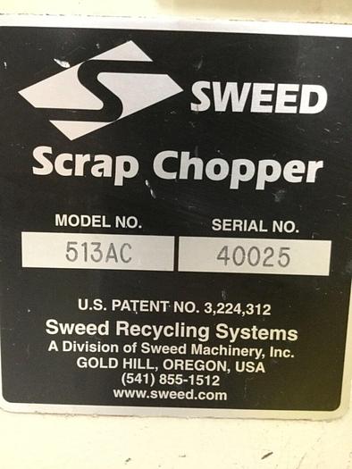 Used SWEED Scrap Chopper, 513AC, Used