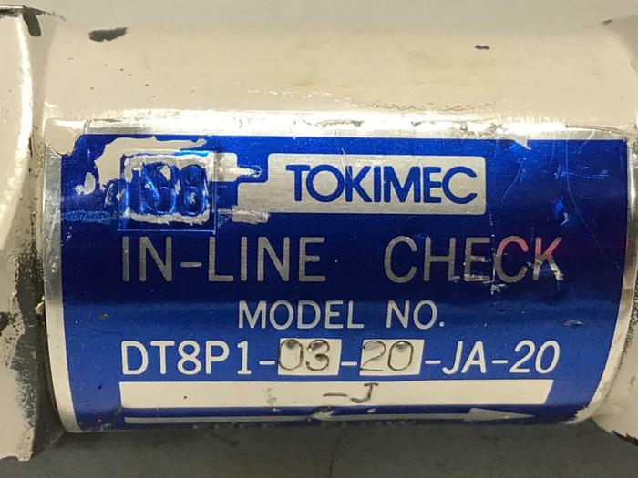 Used TOKIMEC Check Valve DT8P1-03-20-JA-20 #126635