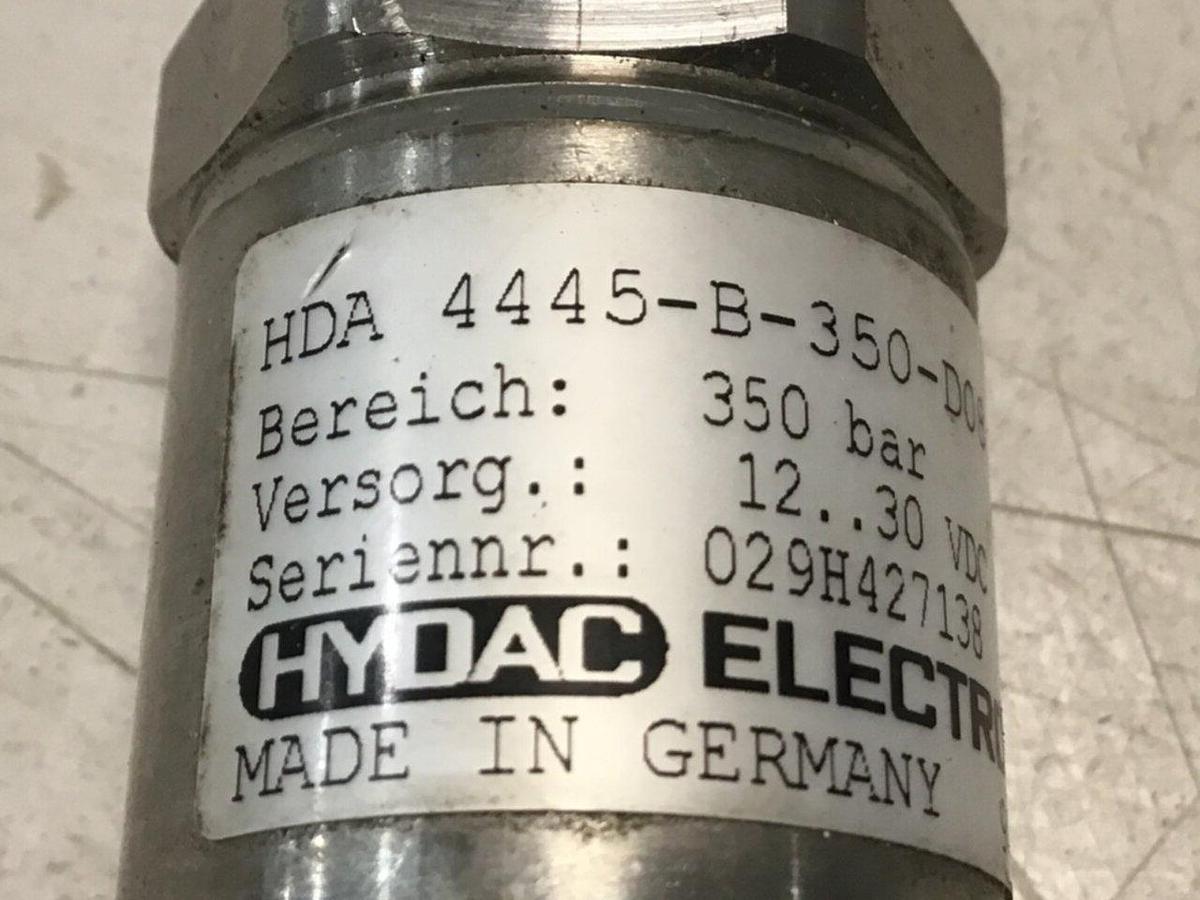 Used HYDAC Plug Connection 4445-B-350-D08 USED