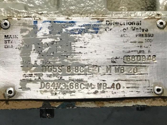 Used VICKERS Valve DG5S88CETMWB20 #129958
