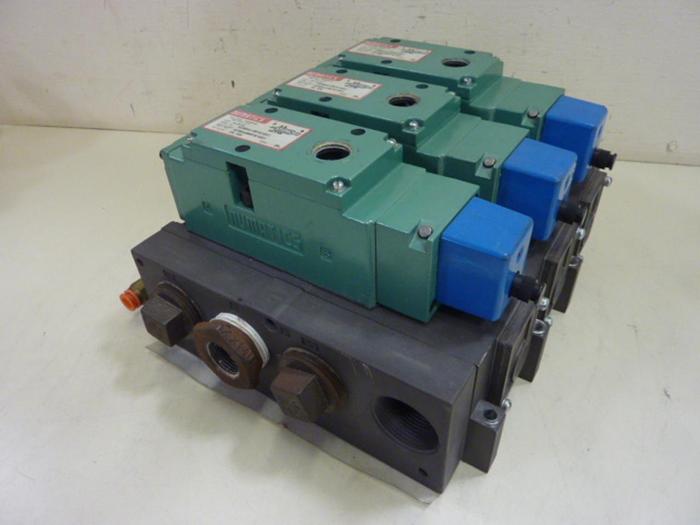 Used NUMATICS Control Block w/ Valves A24BA415RT61E61 #60118