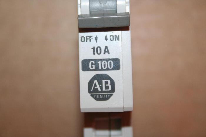 Used ALLEN BRADLEY 10 Amp Circuit Breaker 1492-CB1/G100 SER B #46986