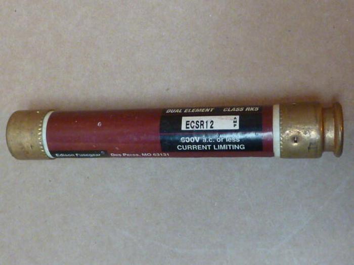 Used BULLET 12 Amp Fuse ECSR-12 #36145