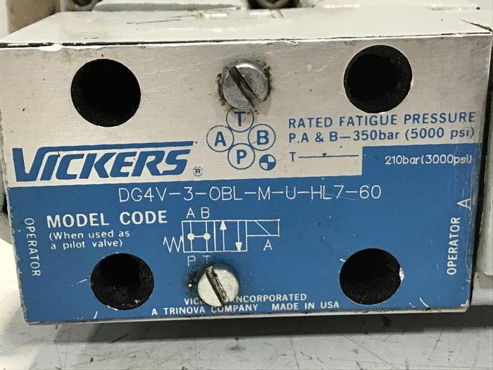 Used VICKERS Valve CG5060AFMUHL7110 #134331