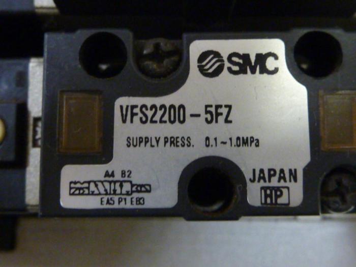 Used SMC Control Block w/ Valves NFVS2600-5FZ #60120