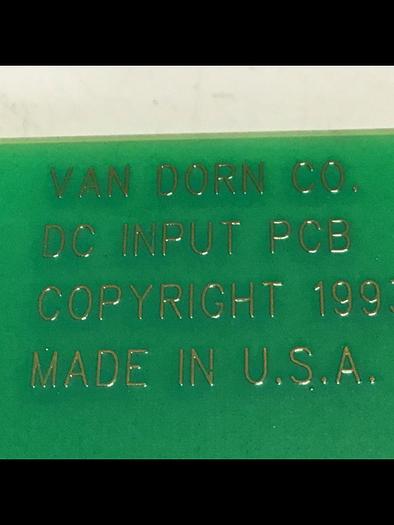 Used VAN DORN DC Input Board 330037 PC330-037 Used