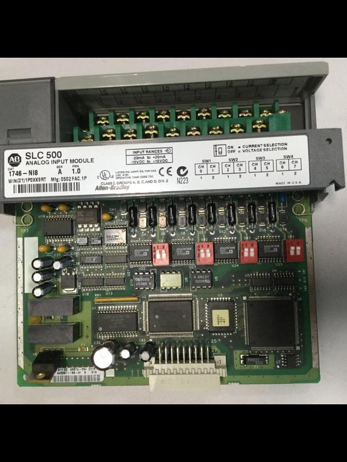Used ALLEN BRADLEY SLC 500 Analog Input Module 1746-NI8 #100911