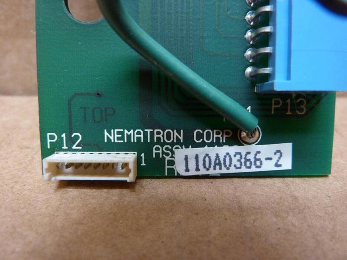 Used NEMATRON CORP Circuit Board 110A0366-2 #24009