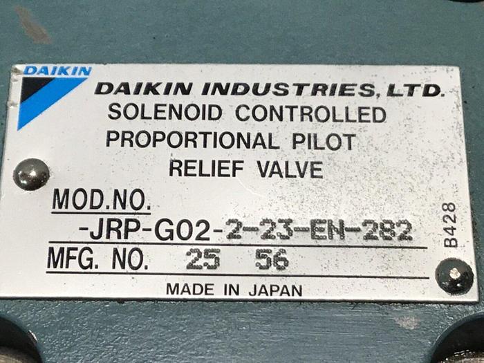 Used DAIKEN Relief Valve JRP-G02-2-23-EN-282 USED