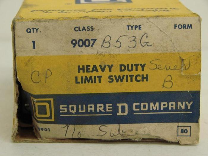 Used SQUARE D Limit Switch 9007B53G #12407
